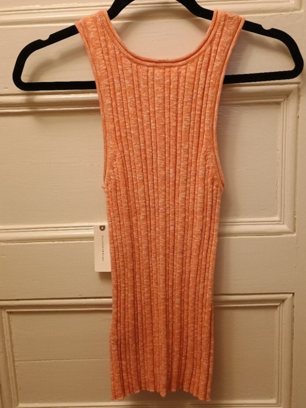 By Anthropologie Cotton Blend Knit Racerback Tank Top, Pink, Small, NWT - Picture 6 of 6
